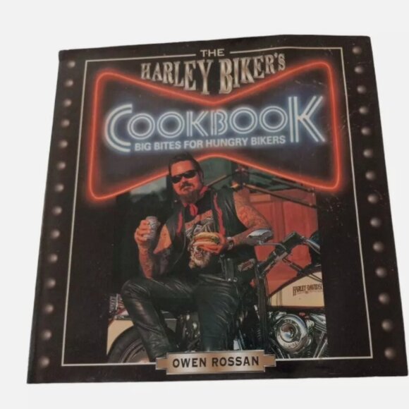 The Harley Biker's Cookbook Big Bites for Hungry Bikers Gift Idea Motorcycle BBQ - Picture 3 of 8